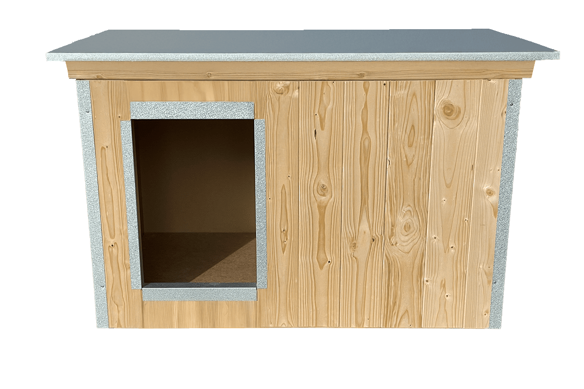 Isolierte Hundehütte - Wetterfeste Outdoor-Hundehütte mit Vollisolierung