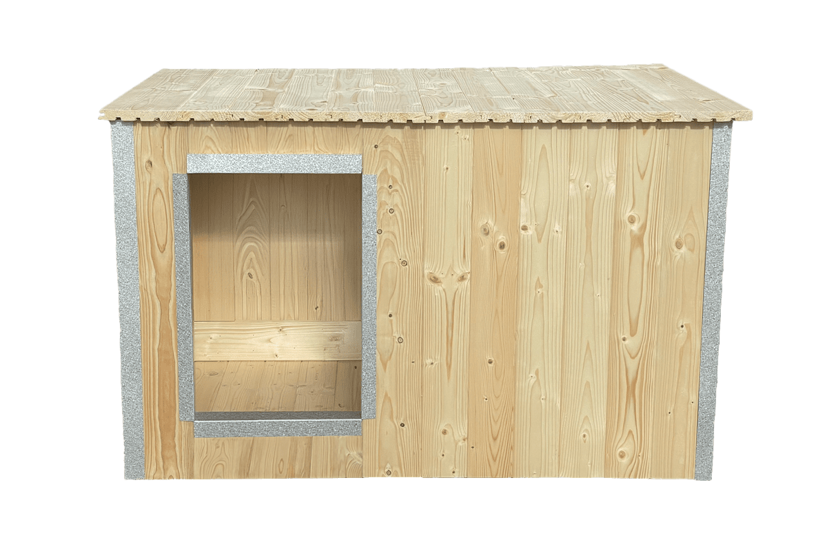 Hundehütte Indoor Unlasiert